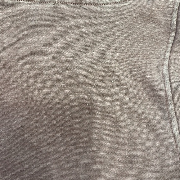 Mono B Hooded Open Shoulder Sweatshirt Size Small Mauve Long Sleeves Pullover - Picture 8 of 12